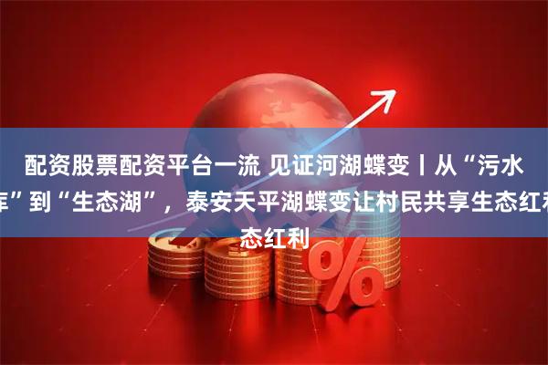 配资股票配资平台一流 见证河湖蝶变丨从“污水库”到“生态湖”，泰安天平湖蝶变让村民共享生态红利